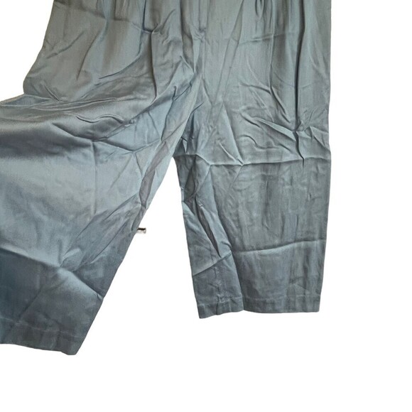 New TIBI High Waisted Wide Leg Chambray Pleated Cropped Pants Size10 - Picture 9 of 13